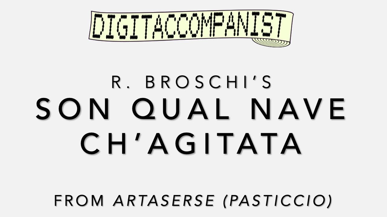 Son qual nave ch'agitata (Pasticcio Version) – Digital Accompaniment