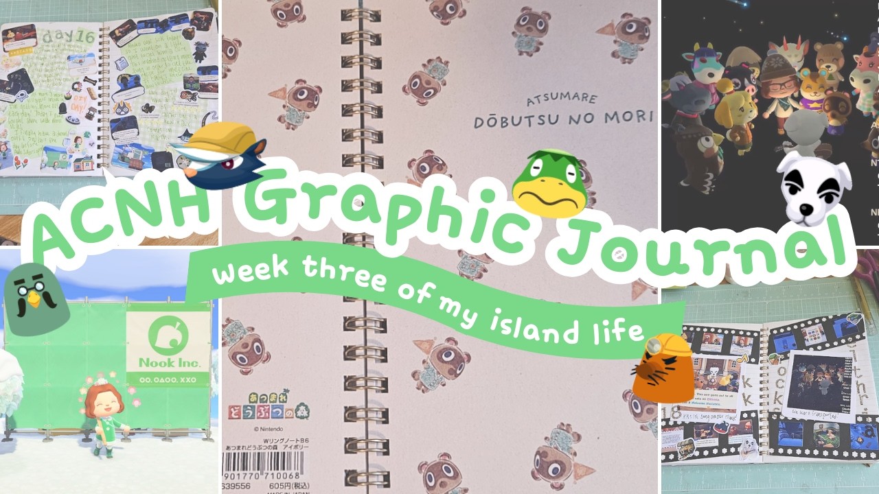 ✨Третья неделя моего графического дневника прохождения Animal Crossing 3.0✨