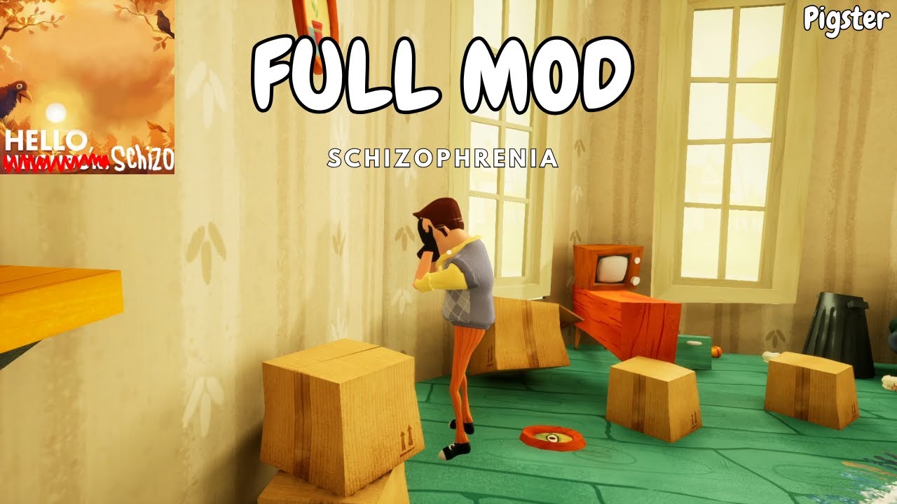 Hello Neighbor Schizophrenia Mod Full Game Playthrough (No Commentary) [4K] Hello Neighbor