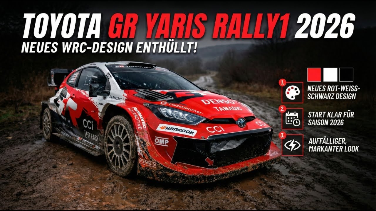 2026 Toyota GR Yaris Rally1: Design-Update für die kommende Saison
