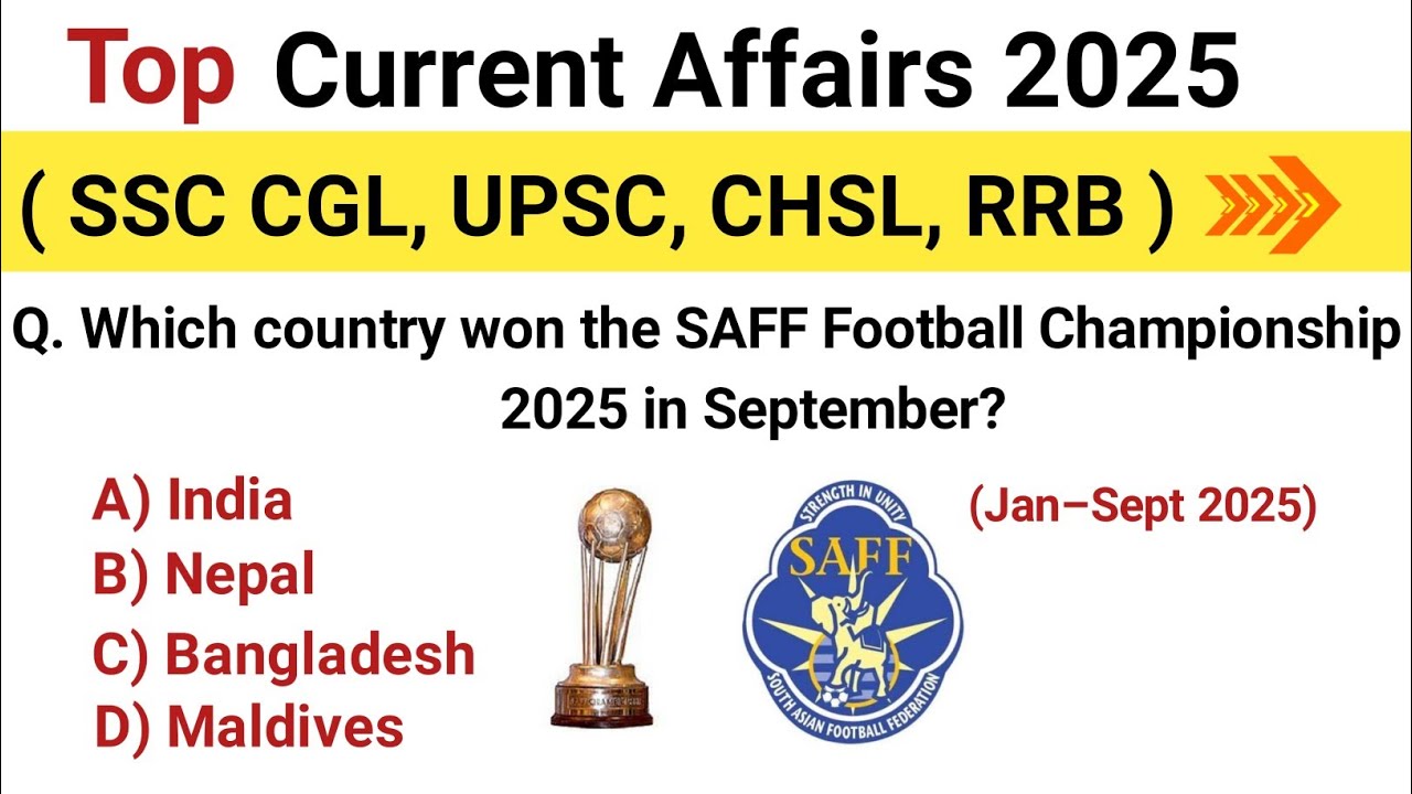 important current affairs mcqs 2025 | current affairs 2025 | last 9 months current affairs 2025