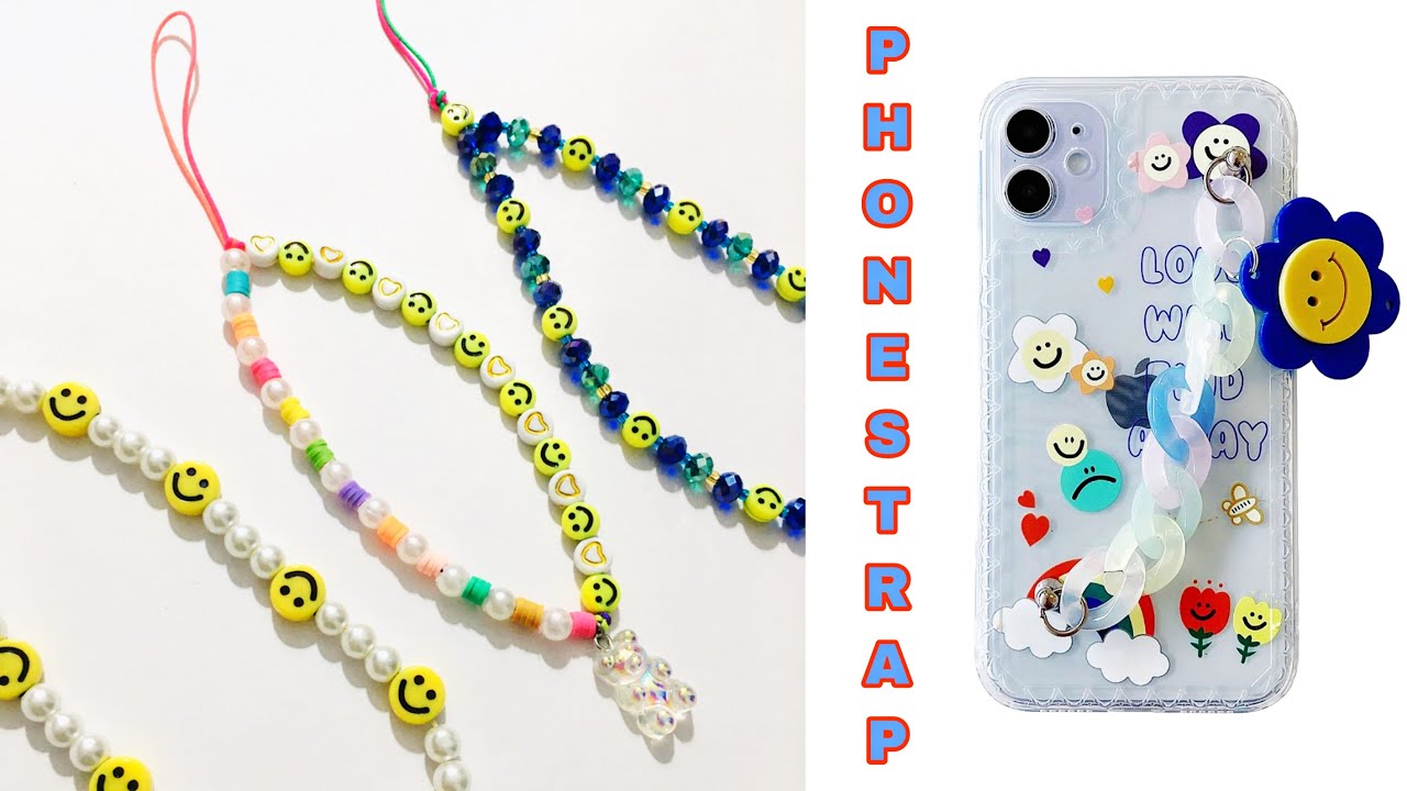 Como hacer colgante para celular/DIY PHONE STRAP📱🧸