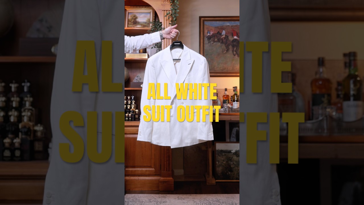 All White Double Breasted Suit Outfit #whitesuit #menswear #mensfashion #howtostyle #styletips