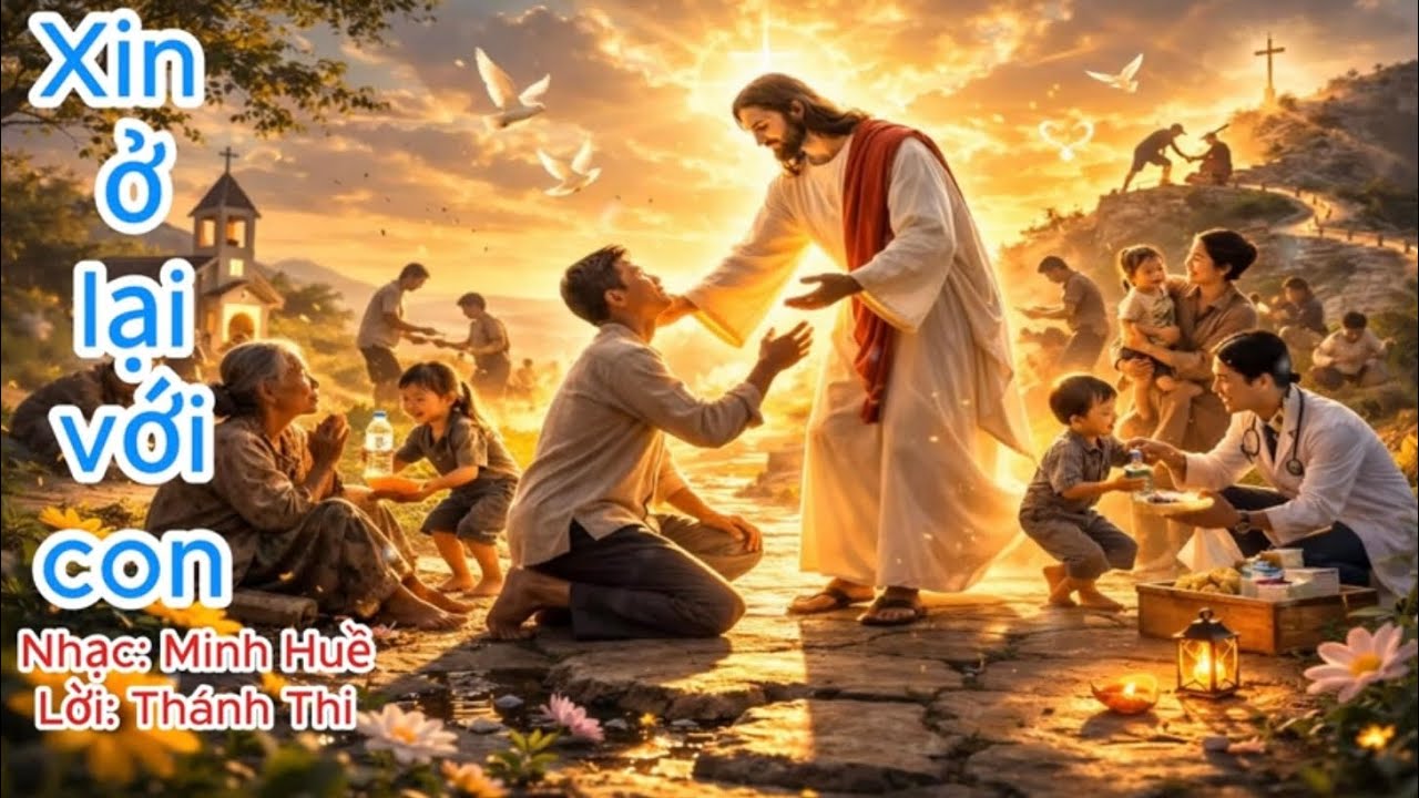 Xin ở lại với con (Nhạc: Minh Huề -  Lời  Thánh Thi -  Imprimatur)