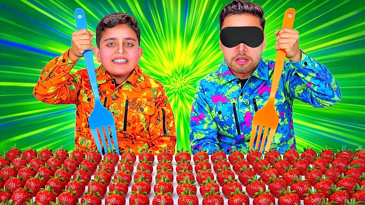 تحدي صيد الأكل 🔥 