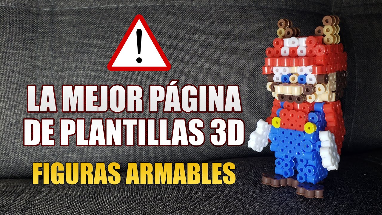 Encontré MÁS DE 100 PLANTILLAS para hacer FIGURAS 3D ARMABLES con Hama/Perler/Artkal Beads
