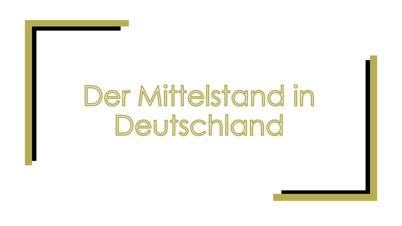Der Mittelstand in Deutschland