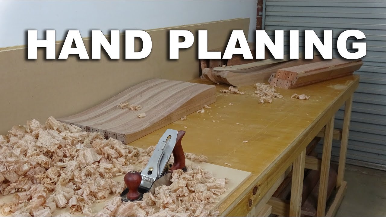 Smooth hand planing and glue up - Baby Cot Vlog 13