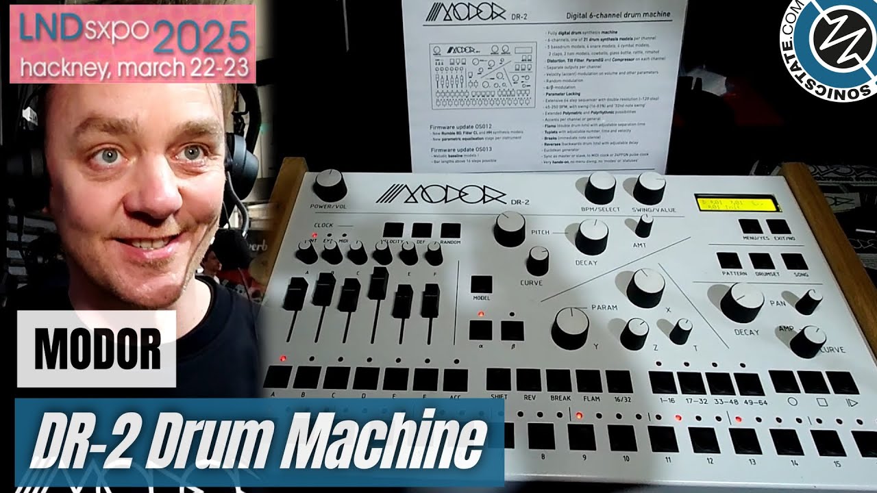 Play Basslines on the Modor DR-2 Drum Machine - LSPXPO 2025