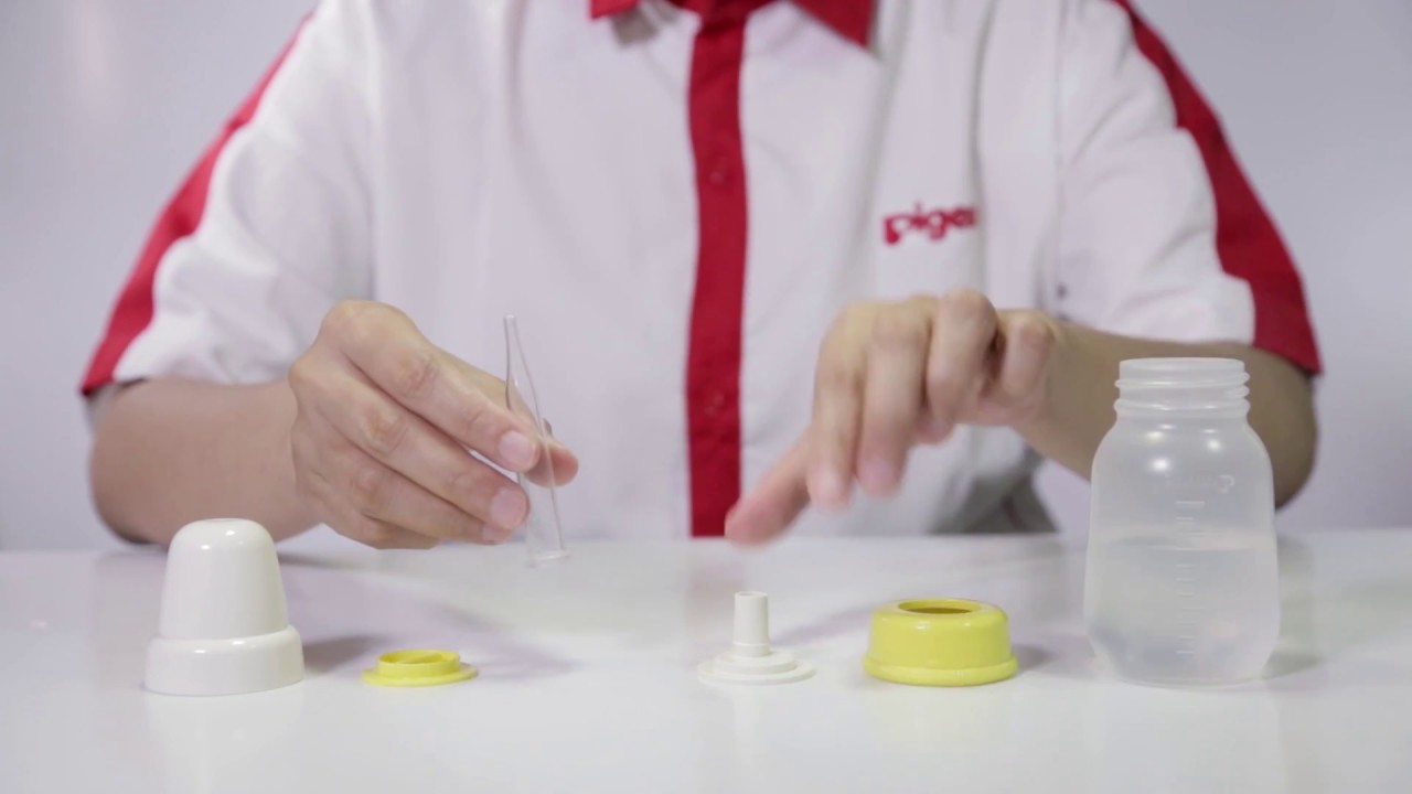 Petunjuk penggunaan botol Pigeon utk bayi dgn kondisi celah pd bibir & langit2/kondisi Micrognathia