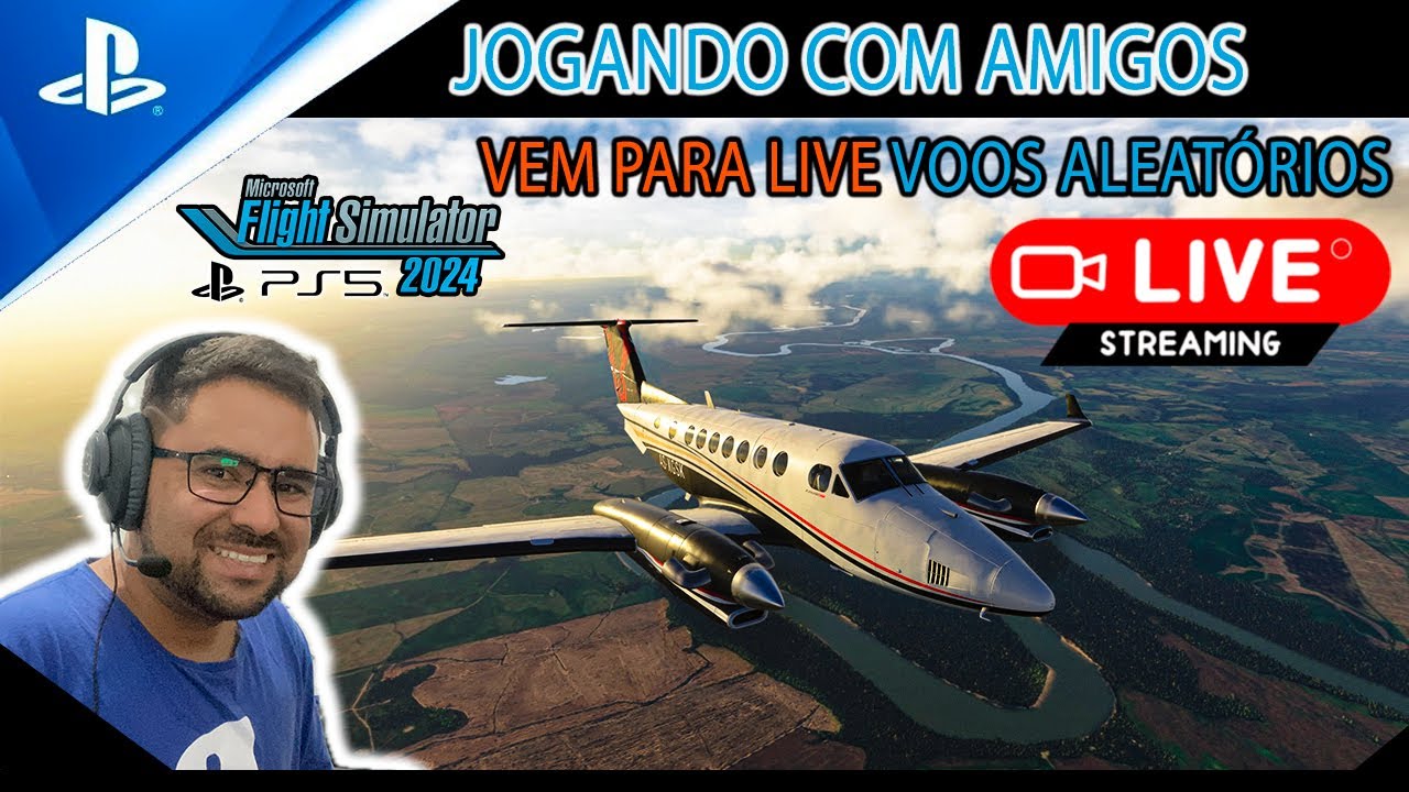 VOANDO COM ALVES MSFS 2024 AO VIVO