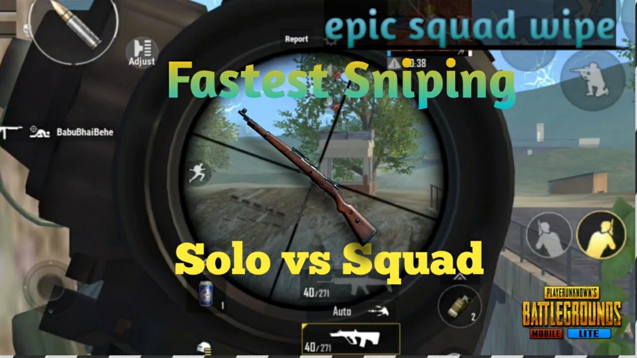 Solo vs Squad !! Best fastest Sniping !! Serioton pubg Mobile Lite ||