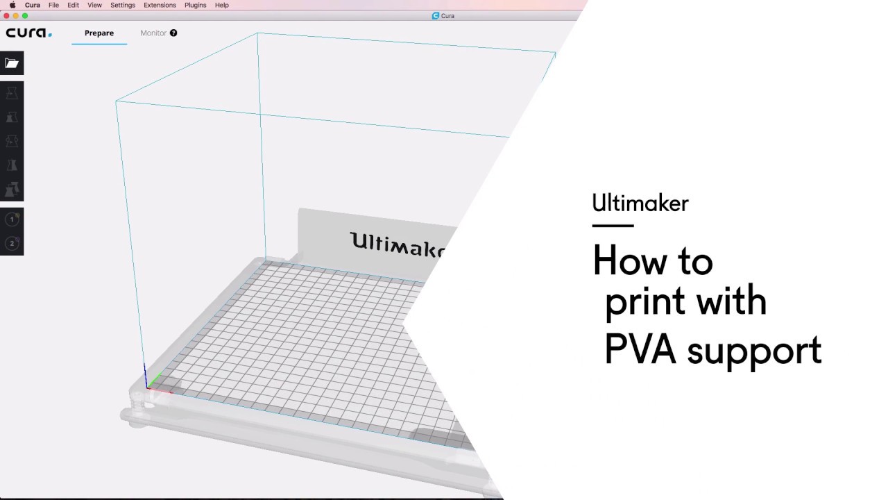 Ultimaker: How to print with PVA support