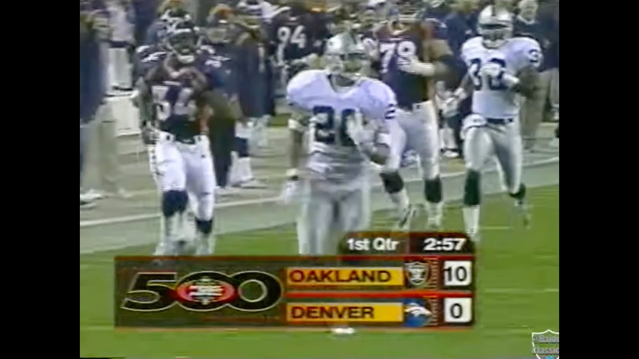 Rod Woodson’s ‘Mile High’ Run in Denver, 98 Yard Pick-6 TD