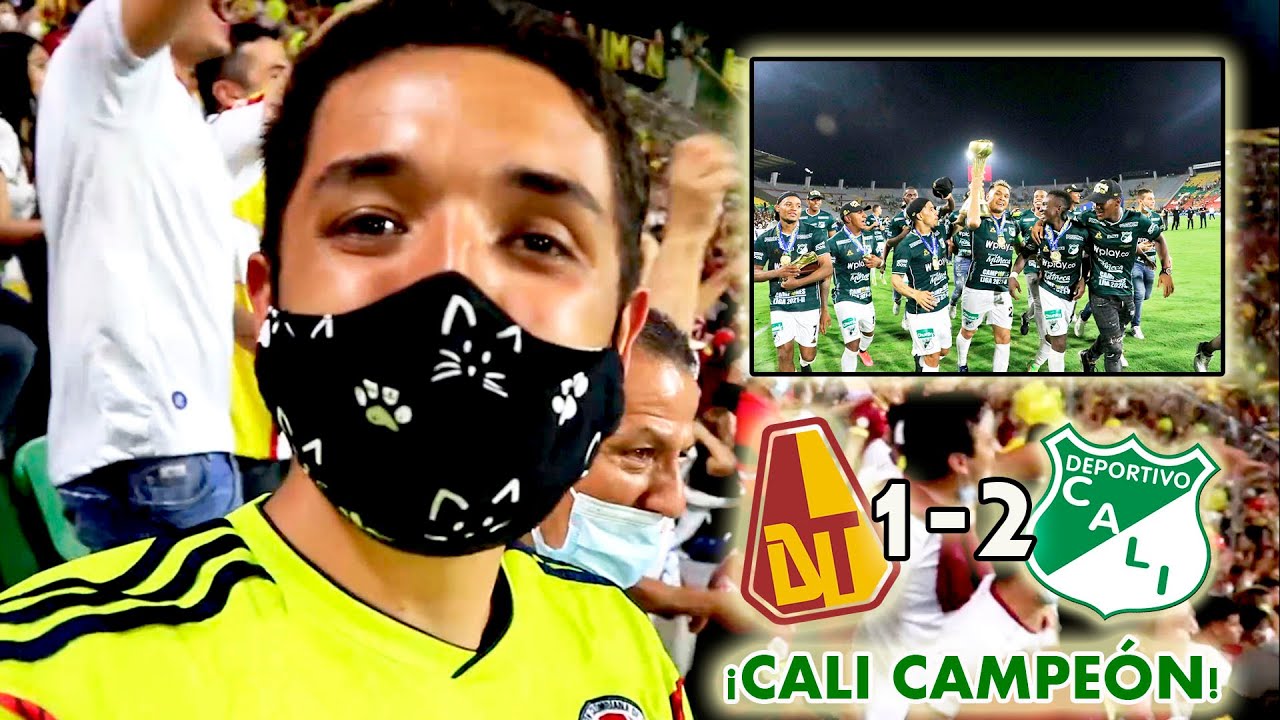 ¡CALI CAMPEÓN! TOLIMA vs CALI (1-2). REACCIÓN EN EL ESTADIO. FINAL Liga BetPlay 2021.