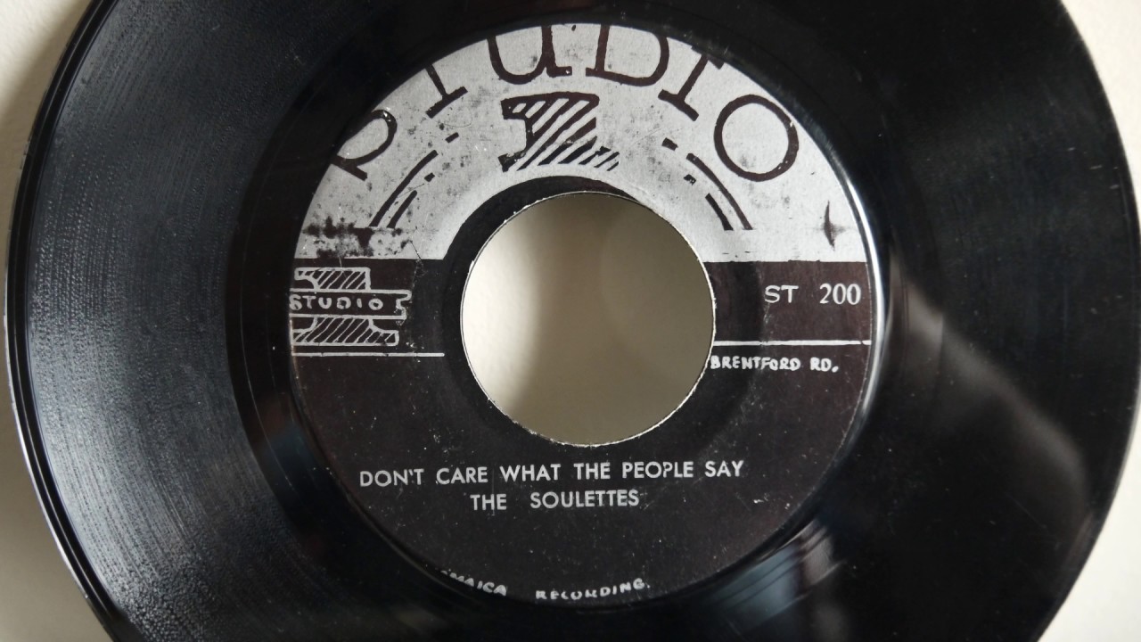 The Soulettes ‎– Don't Care What The People Say / Tighten Up (1966) Jamaica Ska Soul