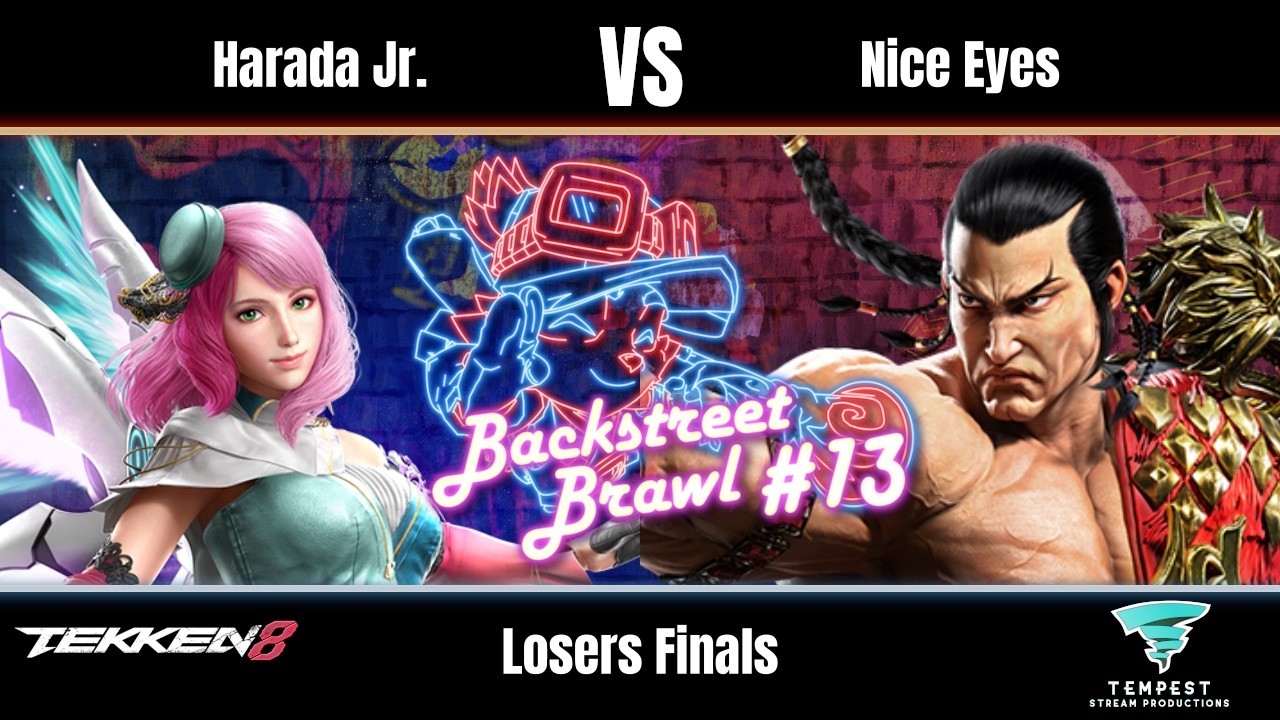 Harada Jr. (Alisa) vs Nice Eyes (Feng) - Tekken 8 Losers Finals - Backstreet Brawl #13
