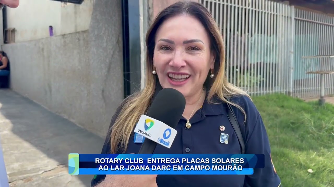 ROTARY CLUB ENTREGA PLACAS SOLARES AO LAR JOANA DARC EM CAMPO MOURÃO