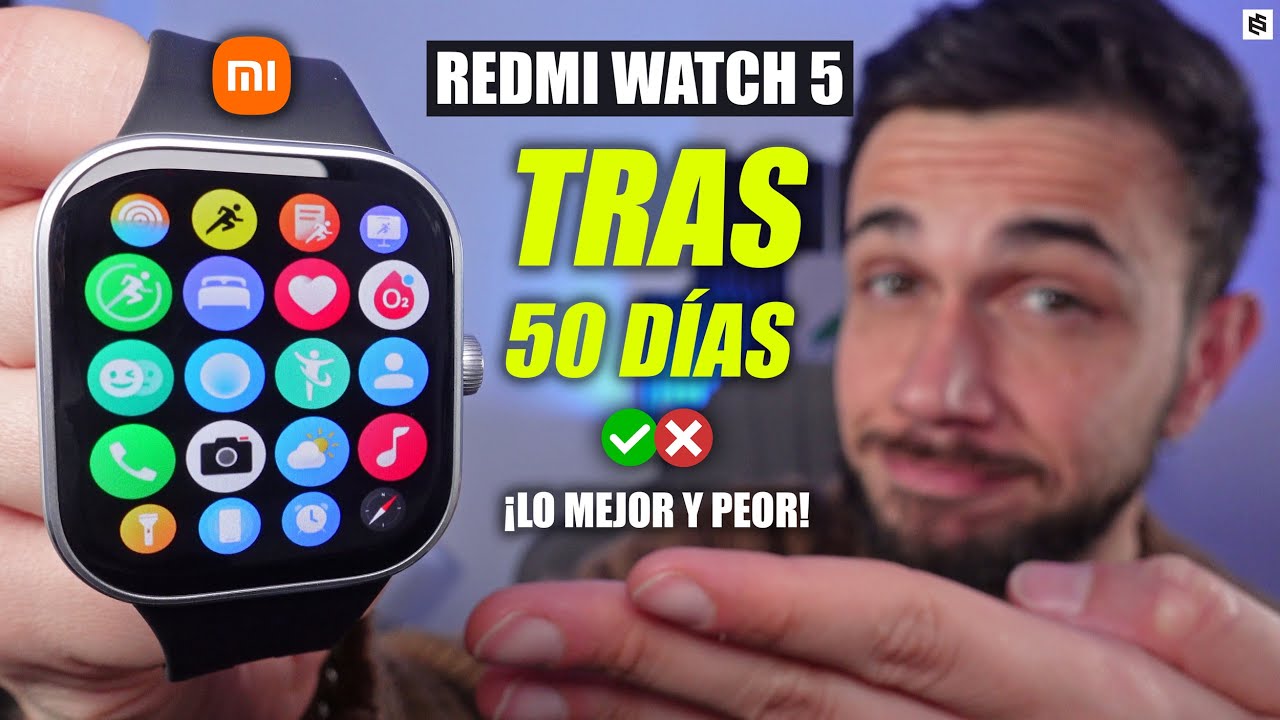 CASI PERFECTO!🔥Xiaomi REDMI WATCH 5: Review tras 50 DÍAS