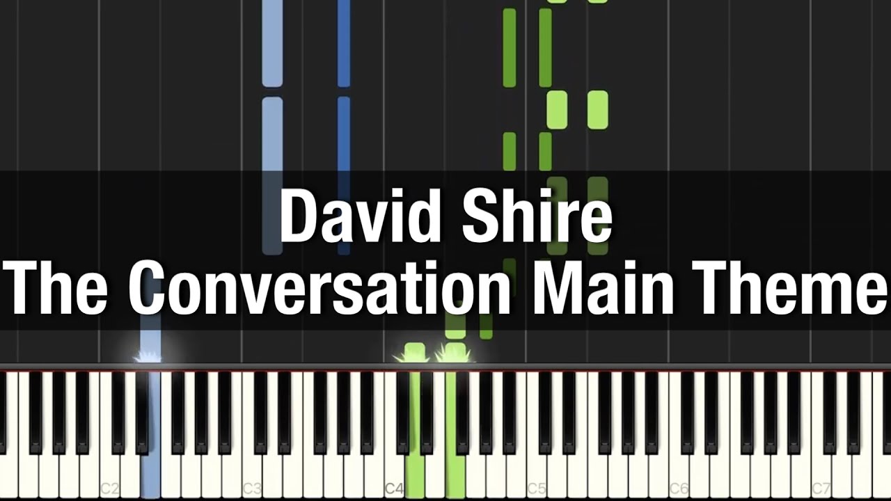 David Shire - The Conversation Main Theme (piano tutorial)