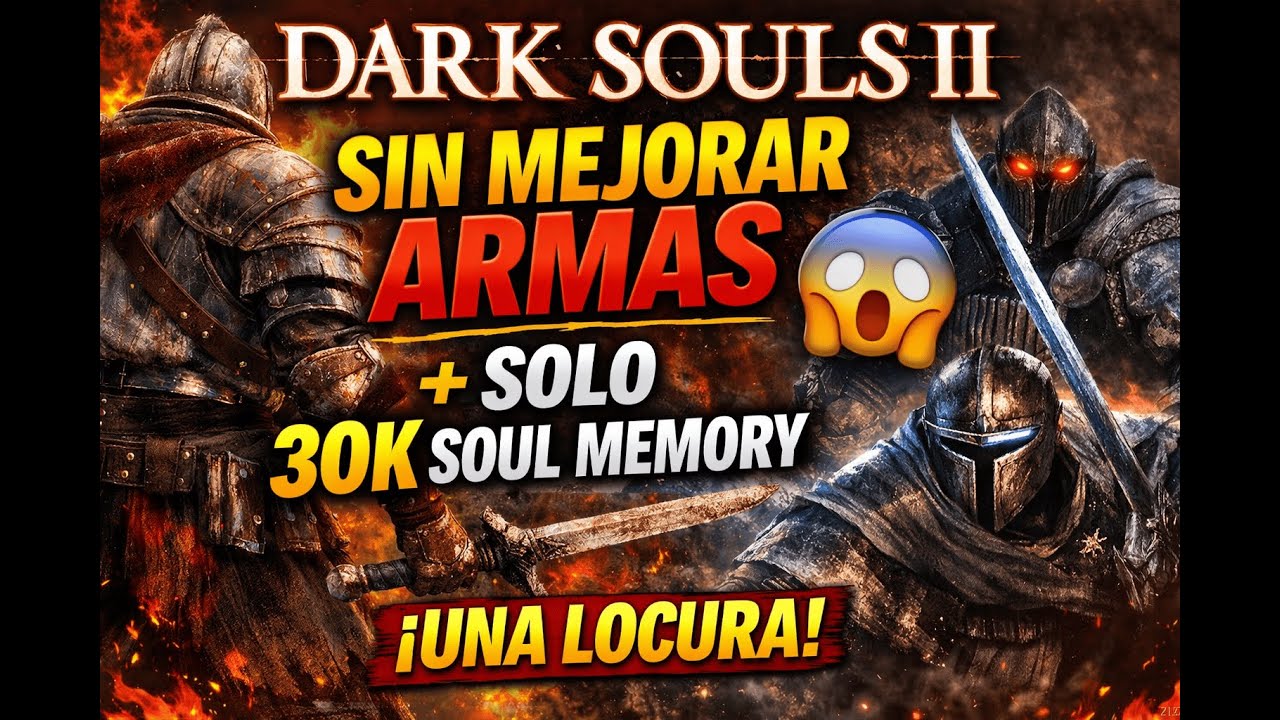 Me pasé Dark Souls II SIN MEJORAR ARMAS y con SOLO 30K de Soul Memory