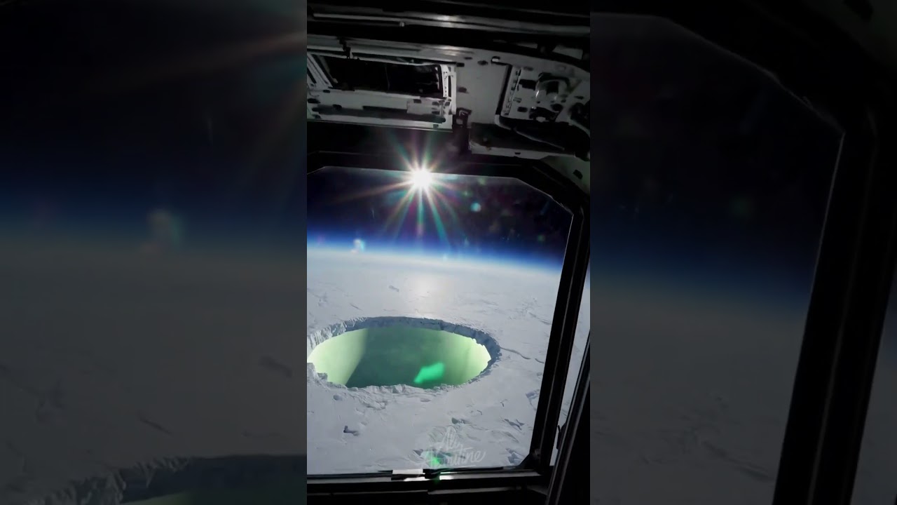 ISS Captures Giant Antarctic Ice Hole 🌍🕳️✨