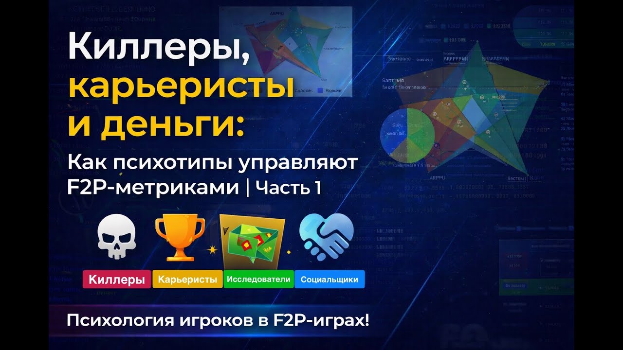 Гейм-дизайн и Продюсирование | Карьеристы и деньги: как психотипы управляют F2P-метриками | Часть 1