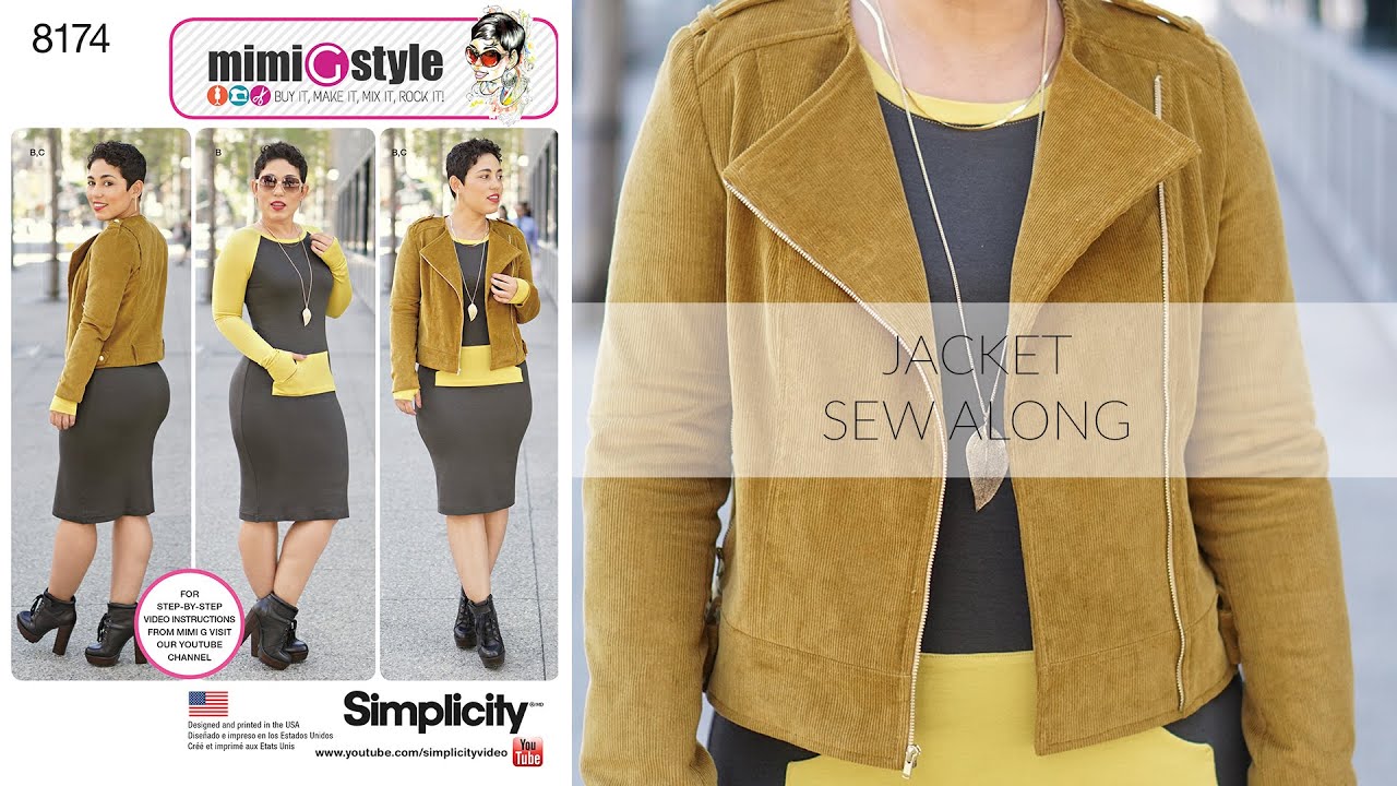 How to Sew a Moto Jacket with Mimi G Simplicity Pattern 8174