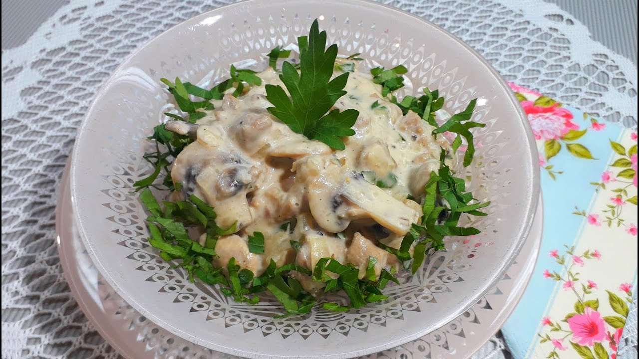 Фрикасе из Свинины / Свинина с Грибами в Сметане / Вкусный Рецепт Свинины