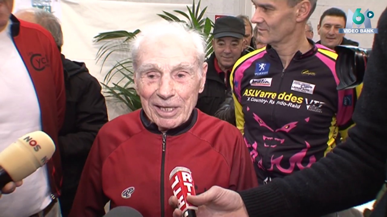 Extrait archives M6 Video Bank // Robert Marchand, le cycliste centenaire