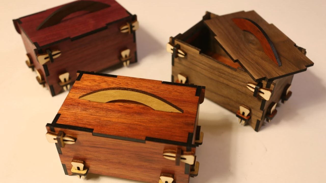 Laser Cut Wood Box - VERY UNIQUE