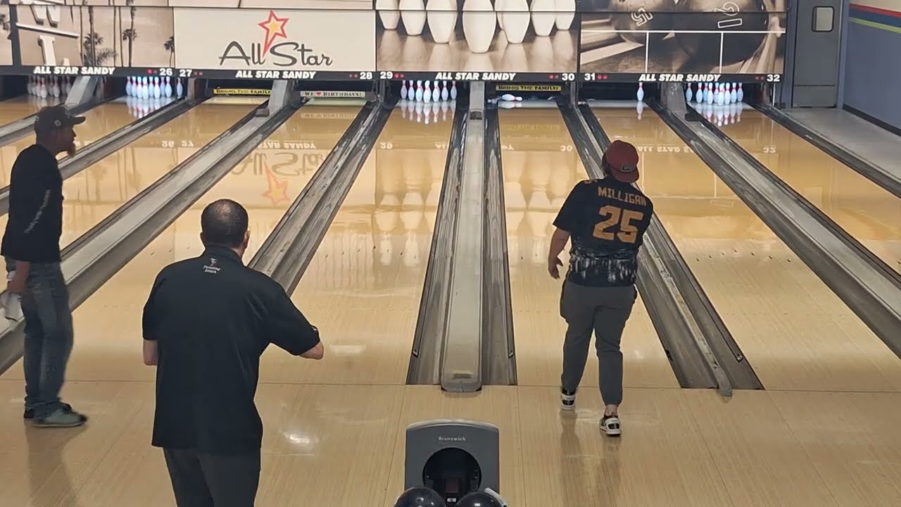 Wow! Down to the Last Shots. Money Movers Tuesday League Bowling!