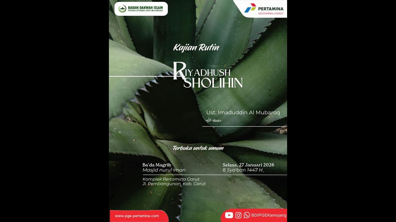 Riyadhush Sholihin --- Ust. Imaduddin Al Mubaroq