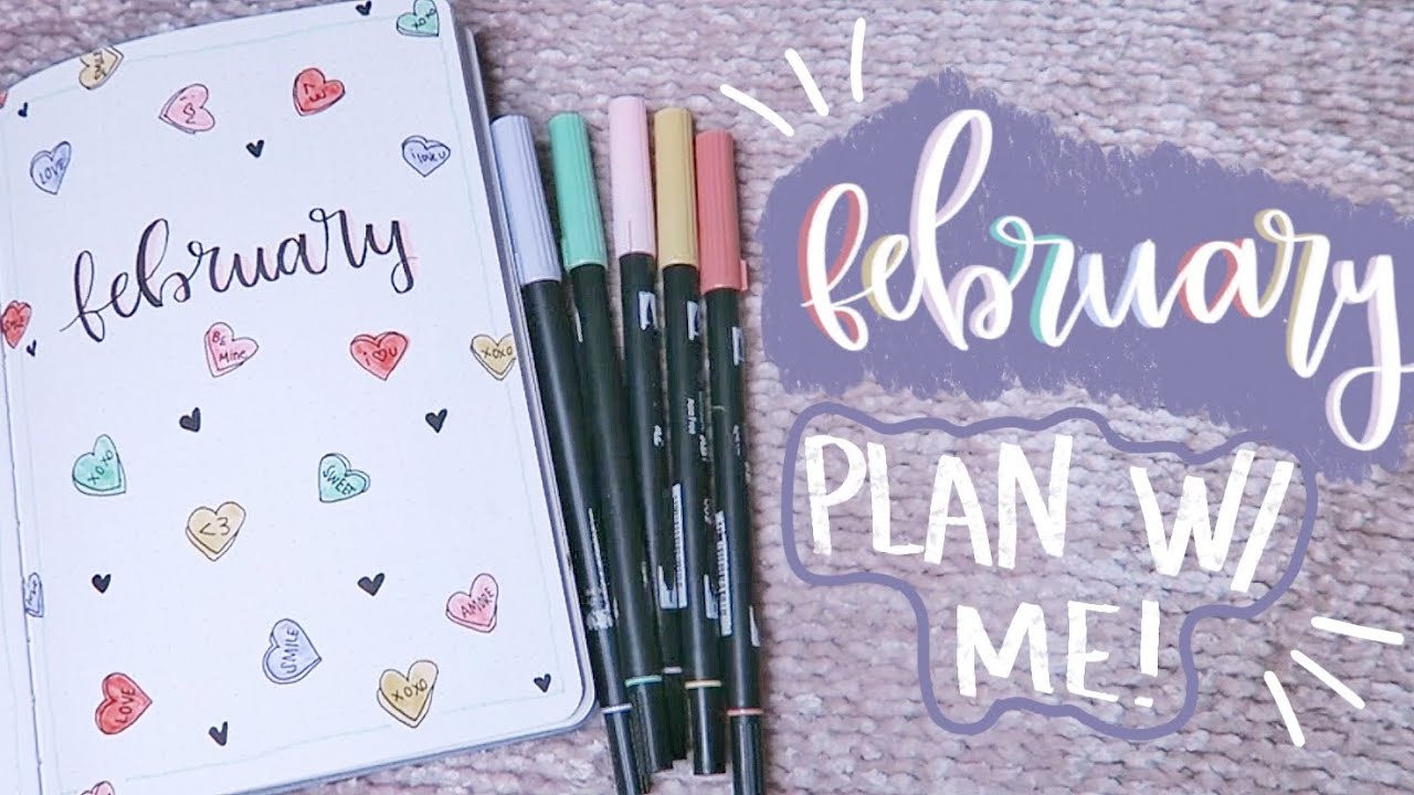 FEBRUARY PLAN W/ ME & BULLET JOURNAL SET-UP!