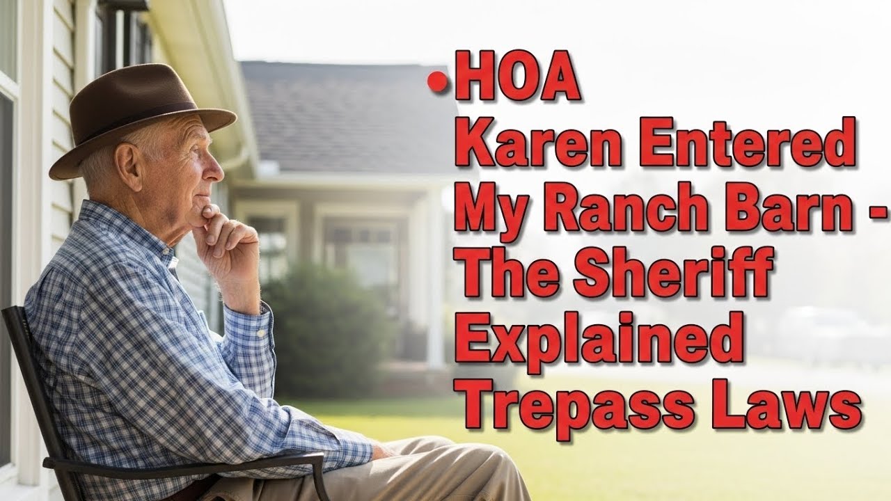 🚨 HOA Karen Entered My Ranch Barn – The Sheriff Explained Trespass Laws 🚨