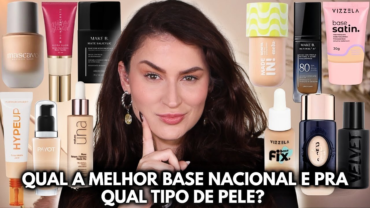 Qual a MELHOR Base Nacional pra Cada Tipo de Pele? Maquiadora Indica!