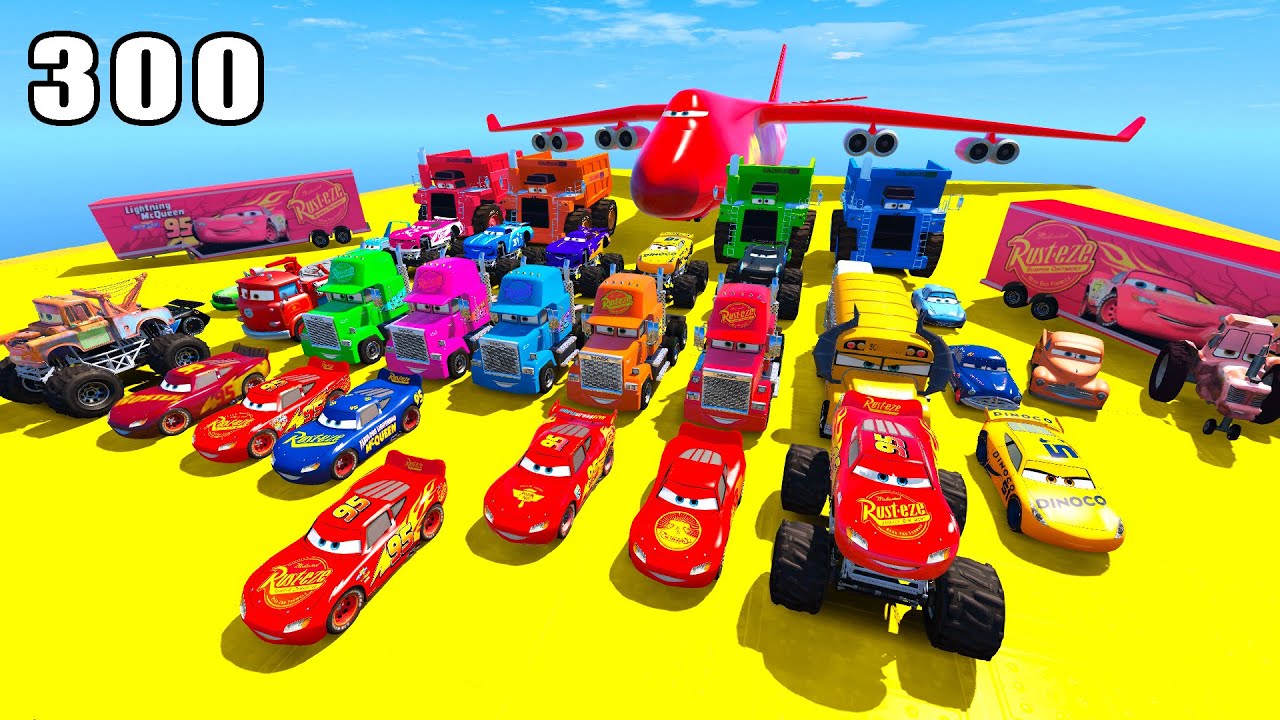 GTA V Mods Stunt Car Racing Challenge 🚙 By SPIDER-MAN With Amazing Super Cars monster trucks ep 300