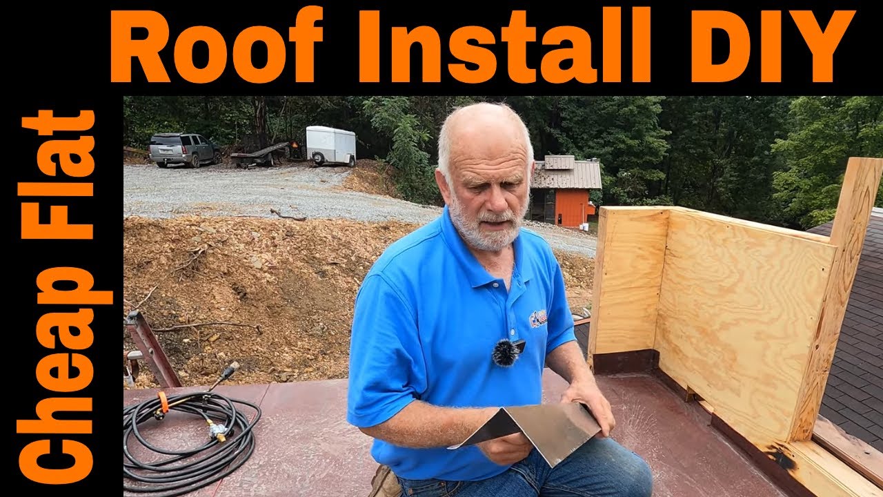 How to Install Rubber Flat Roof Cheap DIY  - Waterproofing seal roof leaks - Tips and Tricks