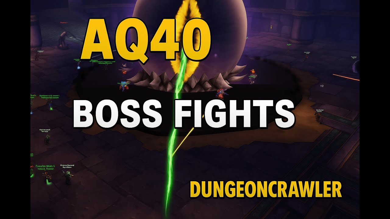 AQ40 Boss Fights Only Resto Shaman Healing POV WoW Classic