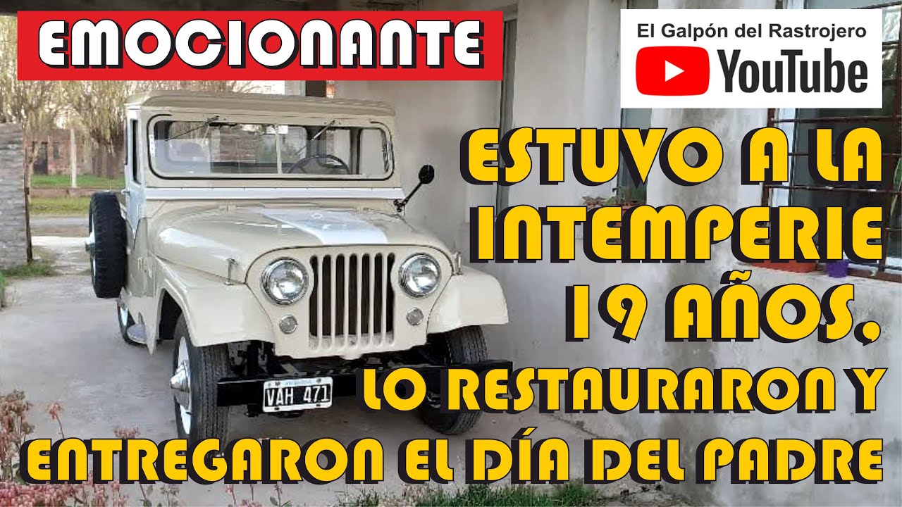EMOCIÓN EN EL DÍA DEL PADRE, DESPUÉS DE 19 AÑOS LE ENTREGARON SU JEEP RESTAURADO Guillermo Zamaro