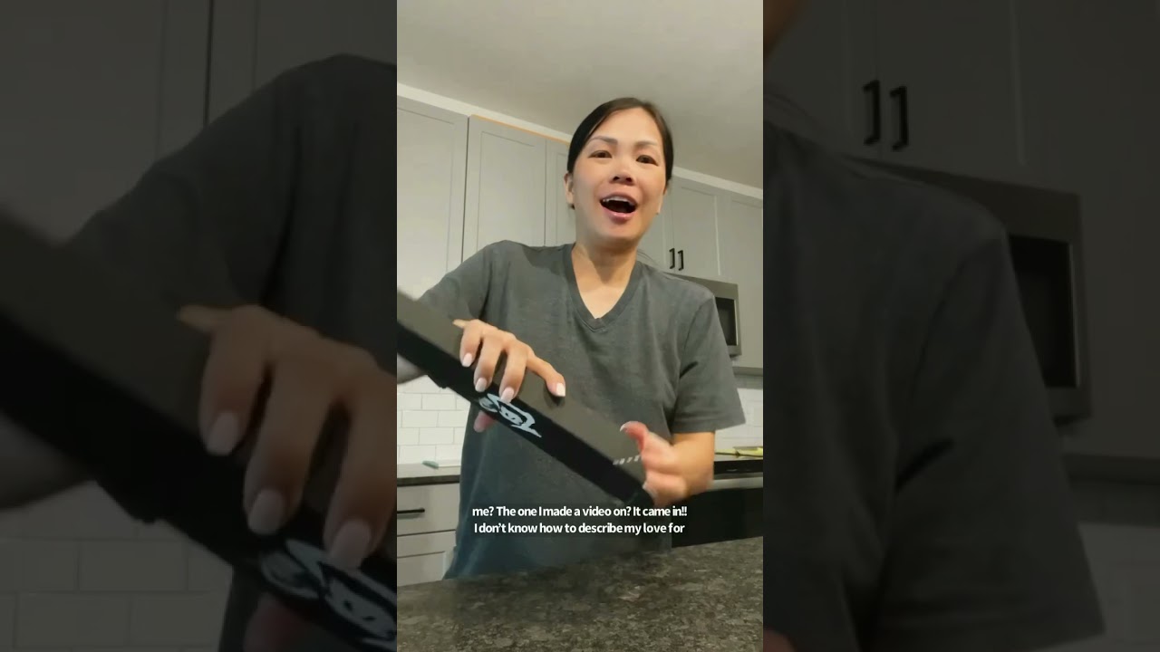 Husband gifts wife new Shun knife