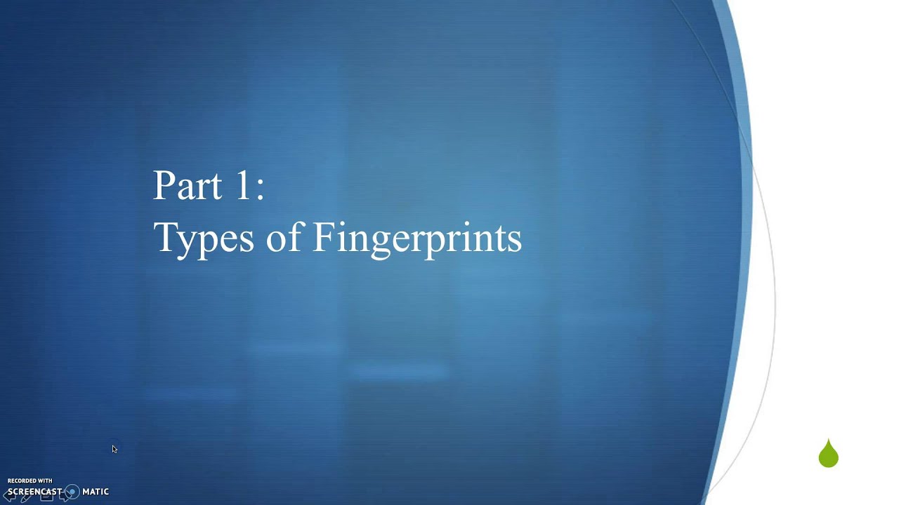 Fingerprint Analysis Part 1: Types of Fingerprints