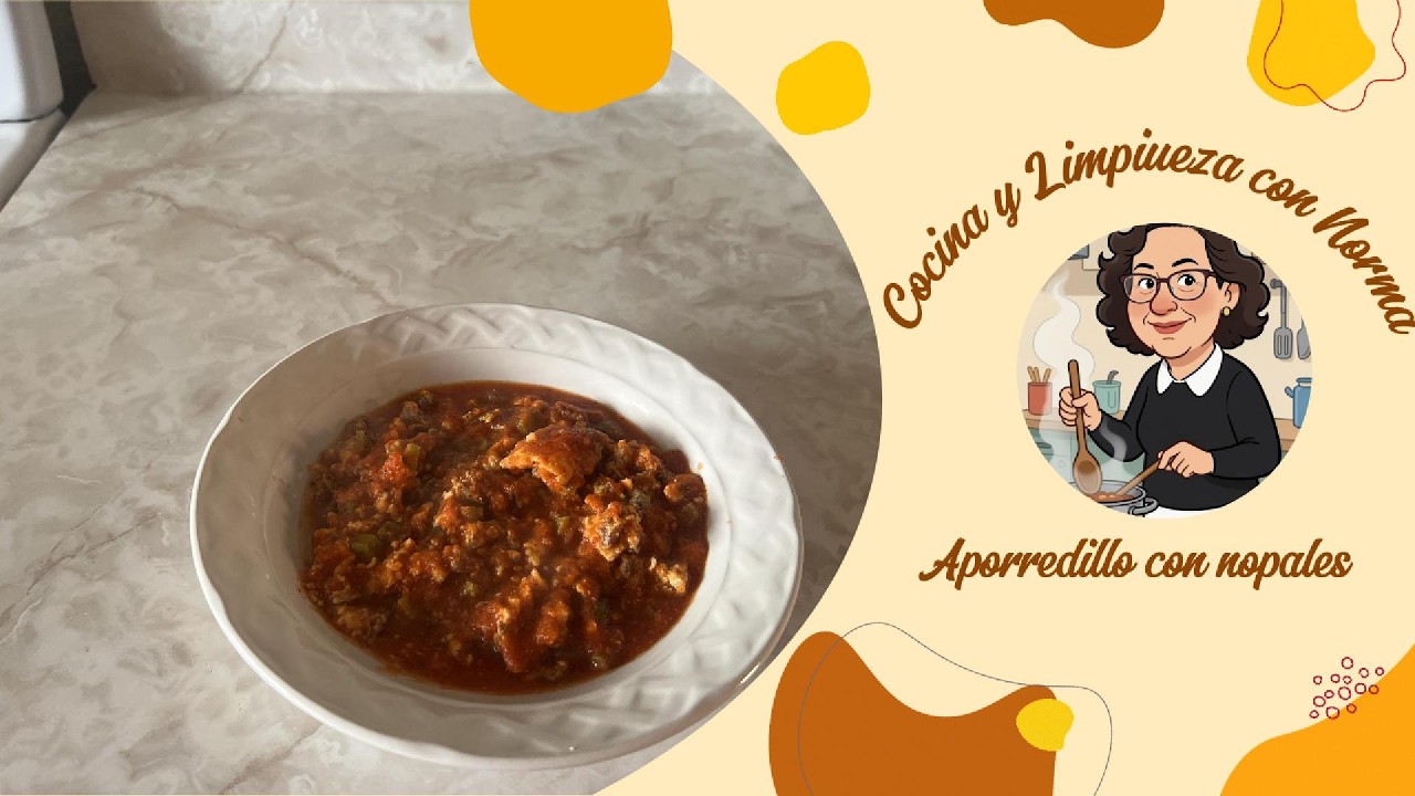 Aporreadillo con nopales a mi estilo | Receta fácil y casera🌵🥘
