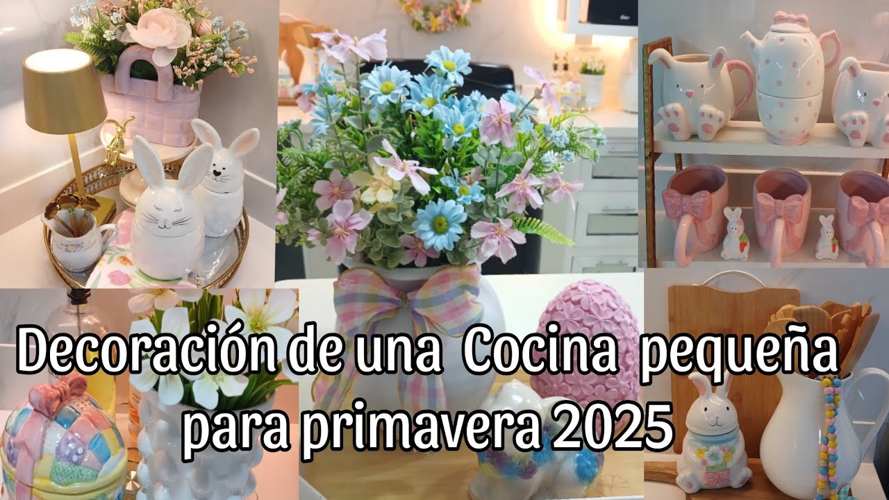 Decoración  COCINA  PRIMAVERA 2025/ Como decorar tu cocina para primavera/ IDEAS DECORACION