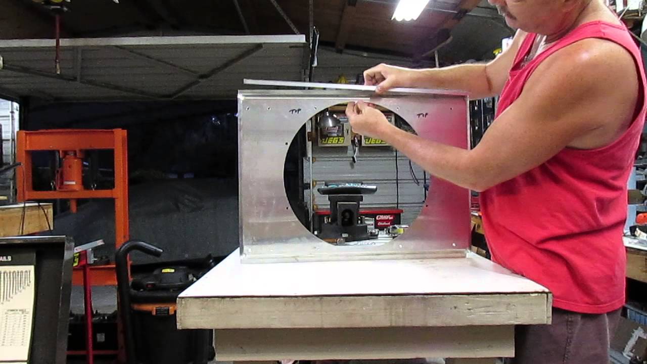Building a custom made fan shroud for dual 11 inch SPAL fans on a C3 Corvette, PART 1