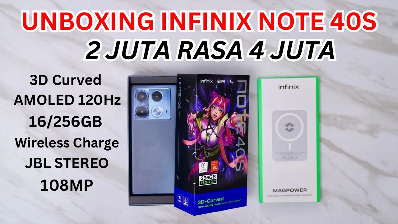 SERIUS SEMURAH INI⁉️😂 UNBOXING INFINIX NOTE 40S + Tes Gaming & Kamera - indonesia