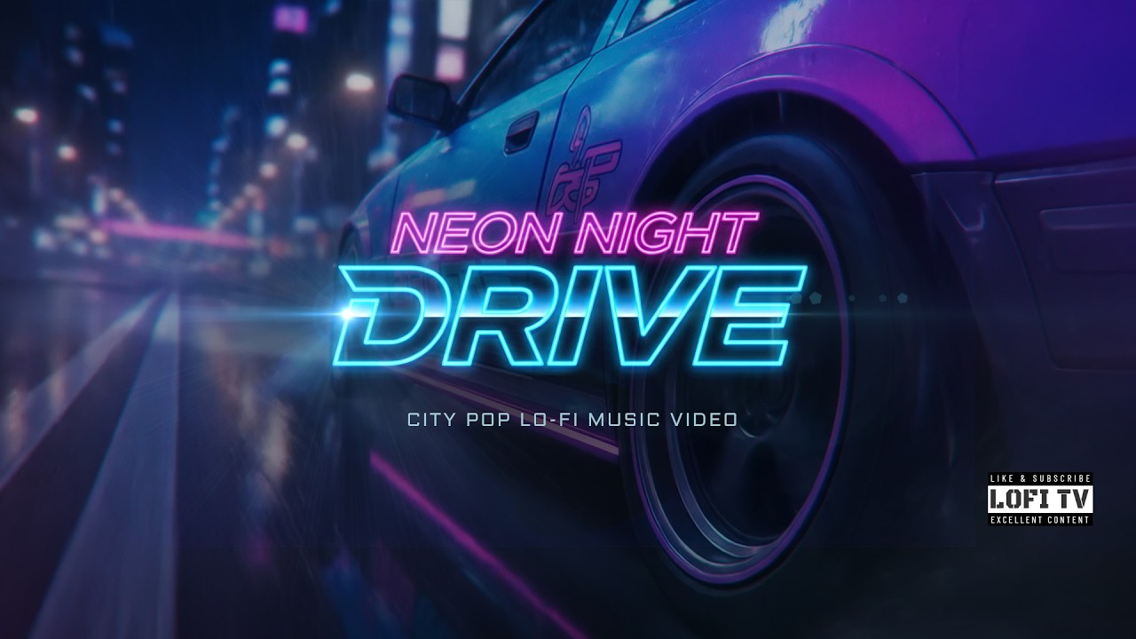 Neon Night Drive &mdash; City Pop Lo-Fi Music Video