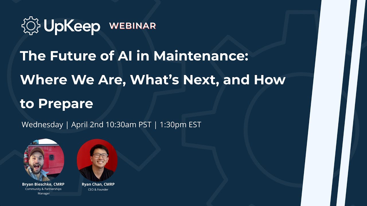 The Future of AI in Maintenance: Where We Are, What’s Next, and How to Prepare