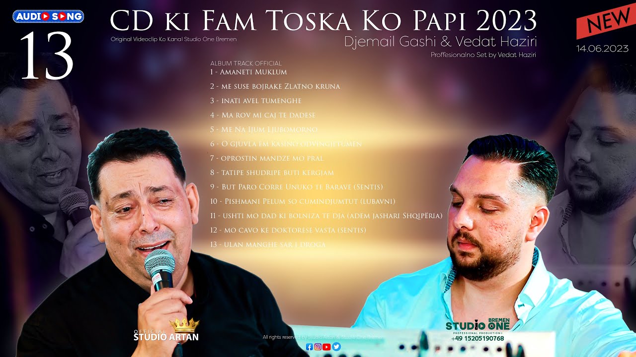 13 Djemail Gashi & Vedat Haziri Pusto Odova Dive So Diklumtut 2023 (CD) #djemail2023