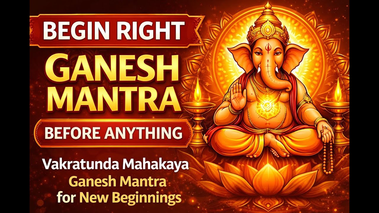 Begin Right With Lord Ganesha | Vakratunda Mahakaya Ganesh Mantra for New Beginnings